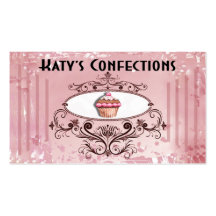 Cute Cupcakes: Confections Fancy Desserts Pastries Business Card