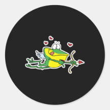 cute cupid frog sticker