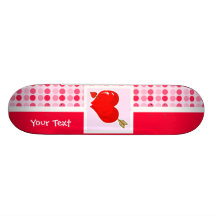 Cute Cupid Heart & Arrow Skateboard Decks