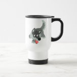 Cute Curious Cartoon Wolf Commuter Mug tasses