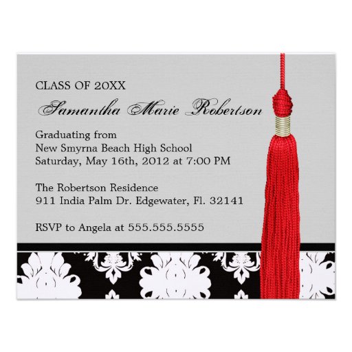 Cute Custom Graduation Invitation