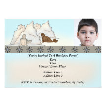 Cute Custom Kids Birthday Party Invitation