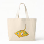 Cute Custom Stingray Cartoon Shirt Tote Bags