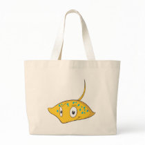 Cute Custom Stingray Cartoon Shirt Tote Bags