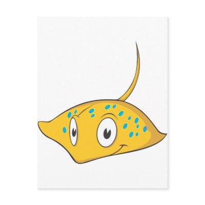 Cute Custom Stingray Cartoon Shirt by graphicdesigner