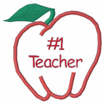 Cute Customizable Embroidered Apple Tees Embroidered Polo Shirt