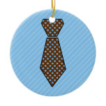 Cute Customizable Father's Day Tie Gifts Christmas Ornament
