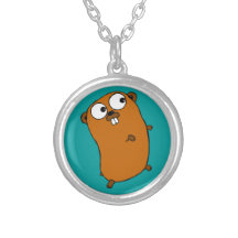 cute customizable gopher custom necklace