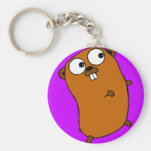 cute customizable gopher key chain