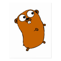 cute customizable gopher post cards