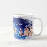 Cute, Cute! Bulldog Puppy Let It Snow Coffee Mugs