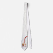 Cute, cute, cute! Bulldog Puppy Let It Snow Tie #2