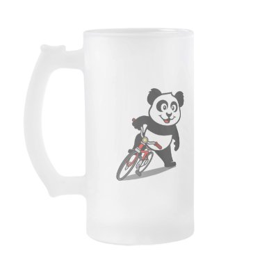 Cute Cycling Panda Mug by cuteunion