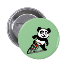 Cute Cycling Panda Pins