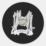 cute daddy long legs round sticker