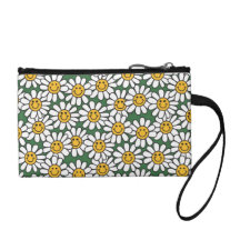 Cute Daisy Flower Pattern Change Purse