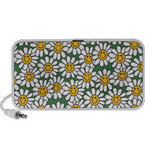 Cute Daisy Flower Pattern Laptop Speakers