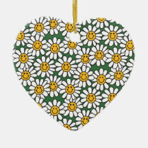 Cute Daisy Flower Pattern Ornament