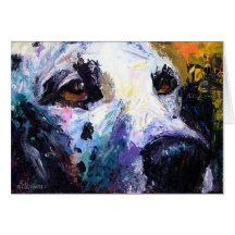 Cute Dalmatian Dog Portrait Cards
