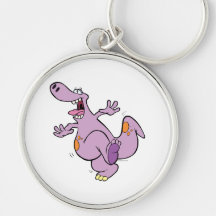 cute dancing dino dinosaur cartoon key chain