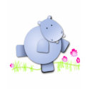 Cute Dancing Hippo t-shirts