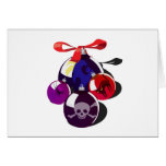 Cute Dark Goth Ornament Pile Cards