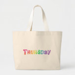 Cute Day Of The Week Thursday Tote Bags