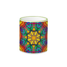 Cute decorative fractal mug