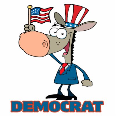 cute democratic donkey cartoon character photo sculptures by super_shop