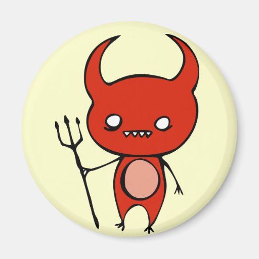 Cute Demon Refrigerator Magnet