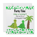 Cute Dinosaur Birthday Party Invitations