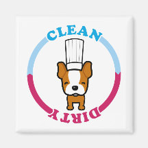 Cute Dirty Clean Magnet for dishwasher