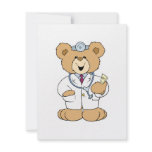 Cute Doctor Teddy Bear Personalized Invites