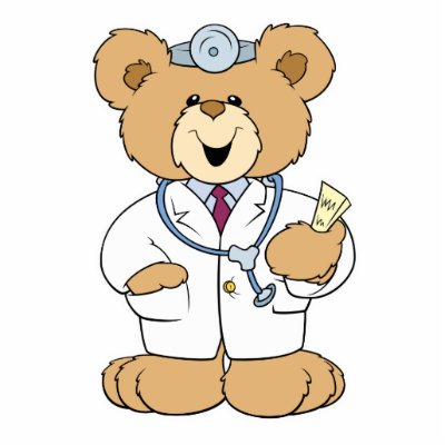 Cute Doctor Teddy Bear Photo Cutouts by doonidesigns
