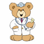 Cute Doctor Teddy Bear photo sculptures