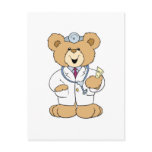 Cute Doctor Teddy Bear Postcard