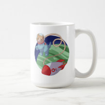 Cute Dog Astronaut Mug