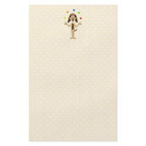 Cute Dog Cartoon. Juggler. Flyer Design