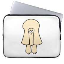 Cute Dog. Cream Toy Poodle / Miniature Poodle. Laptop Sleeves