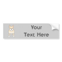 Cute Dog. Pale Cream French Bulldog. Bumper Stickers