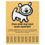 CUTE! Dog Walking promotion tear-sheet flyer_Y