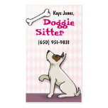 Cute Doggie Business Cards- pink