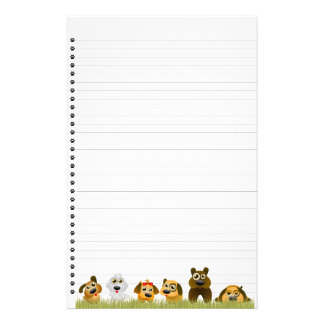 Dog Stationery Templates, Dog Custom Stationery Templates