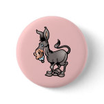 Cute Donkey Pinback Buttons