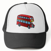 Cute Double Decker Bus Mesh Hats