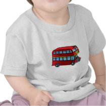 Cute Double Decker Bus T Shirt