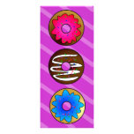 Cute Doughnut Party Birthday Invite - Purple