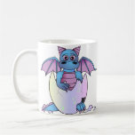 Cute Dragon Baby in Cracked Egg - Blue / Purple Mug
