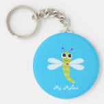 Cute Dragonfly Keychain - Personalized