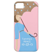 Cute Due Date Gender Reveal Pregnant Woman iPhone 5 Cover